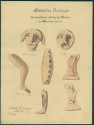 Moabitische Keramik aus Mr. Shapiras zweiter Sammlung, 1872